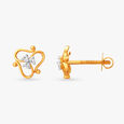 Radiant Floral Diamond Stud Earrings,,hi-res 2