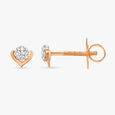 Pretty Hearts Diamond Stud Earrings 2