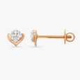Pretty Hearts Diamond Stud Earrings 2
