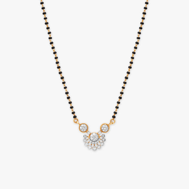 Luminary Lotus Diamond Mangalsutra 
