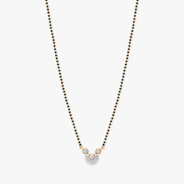 Luminary Lotus Diamond Mangalsutra 2