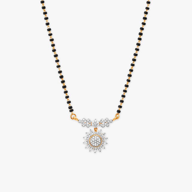 Sunflower Diamond Mangalsutra 