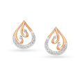 Majestic Teardrop Shaped Rose Gold and Diamond Pendant and Earrings Set,,hi-res 4