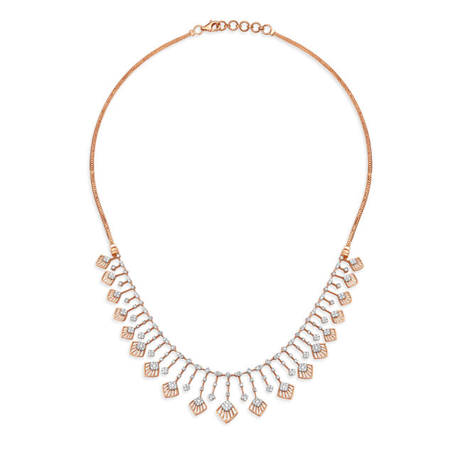 Quad Shaped Diamond Necklace Set 2