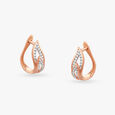 Lustrous Flame Hoop Earrings 