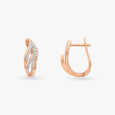 Lustrous Flame Hoop Earrings 2