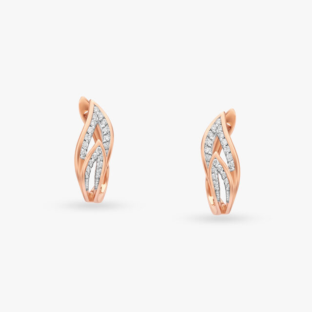 Lustrous Flame Hoop Earrings 3