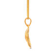 Charming Yellow Gold Dual Leaf Pendant,,hi-res 2