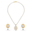Pendant with Chain and Earrings Set 