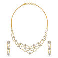 Mesmerising Diamond Necklace Set Yellow and White Gold 
