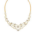 Mesmerising Diamond Necklace Set Yellow and White Gold 2
