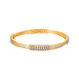 Shimmering Stone Studded Diamond Bangle,,hi-res 