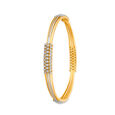 Shimmering Stone Studded Diamond Bangle,,hi-res 2