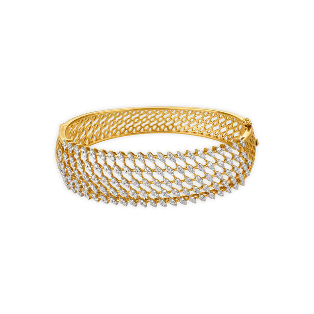 Sublime Multi Stone Studded Diamond Bangle,,hi-res 