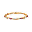 Enticing Diamond and Ruby Bangle 2