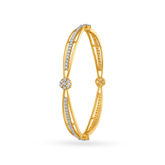 Artistic Diamond Bangle,,hi-res 2