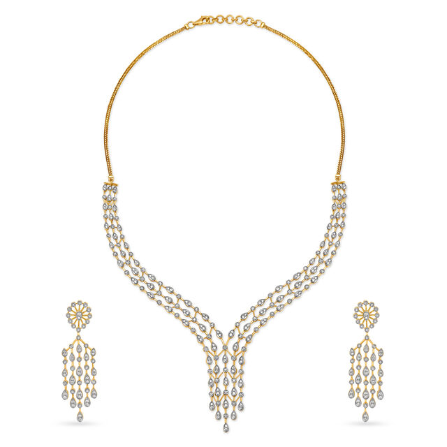 Captivating Diamond Necklace Set 