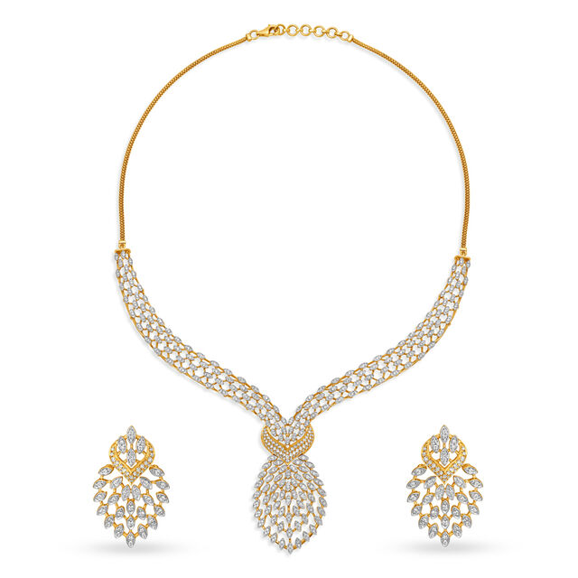 Enchanting Diamond Necklace Set 