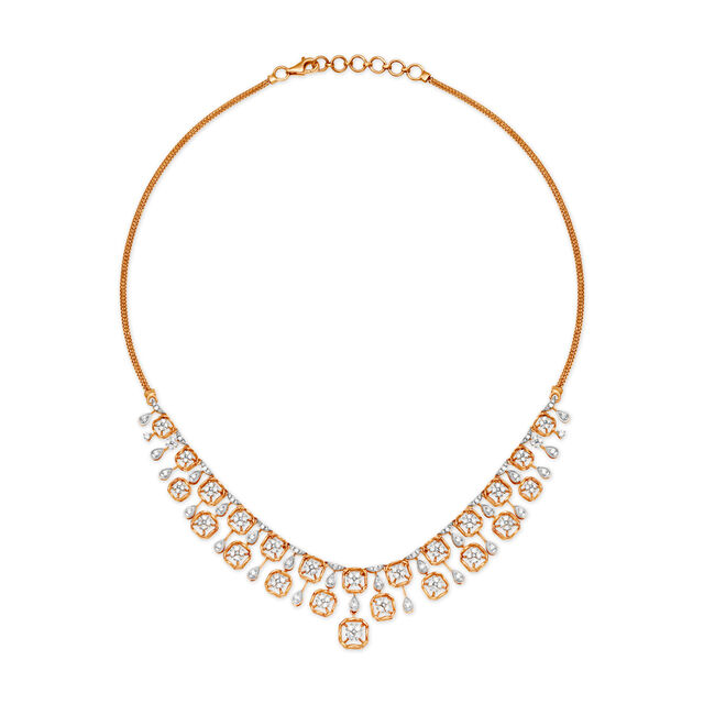 Elaborate Rose Gold Necklace Set 2
