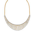Dazzling Diamond Necklace Set in Yellow and White Gold 2