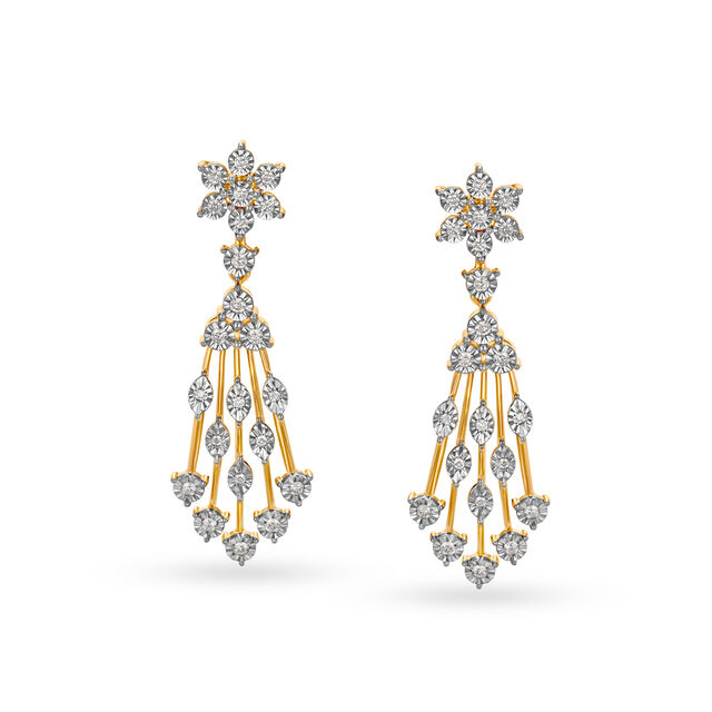 Dazzling Diamond Necklace Set in Yellow and White Gold 3