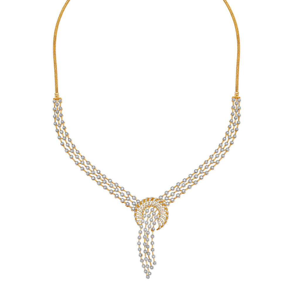 Tanishq white gold necklace deals