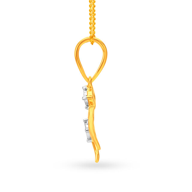 Romantic Hearts Gold Diamond Pendant,,hi-res 2