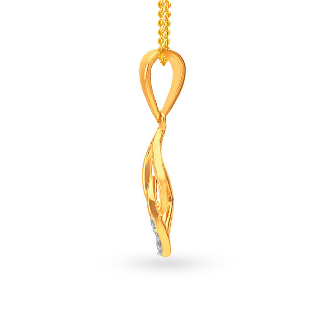 18 Karat Yellow Gold Diamond Pendant,,hi-res 2