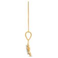 Adorable 18 Karat Yellow Gold And Diamond Flower Pendant,,hi-res 3