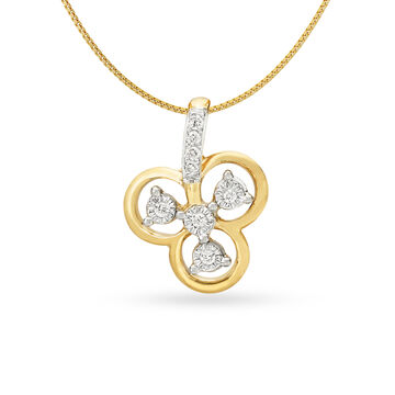 Butterfly Gold and Diamond Pendant