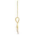 Contemporary Serene Leaf Pattern Diamond Pendant,,hi-res 3
