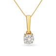 Floral Motif Diamond Pendant Necklace,,hi-res 