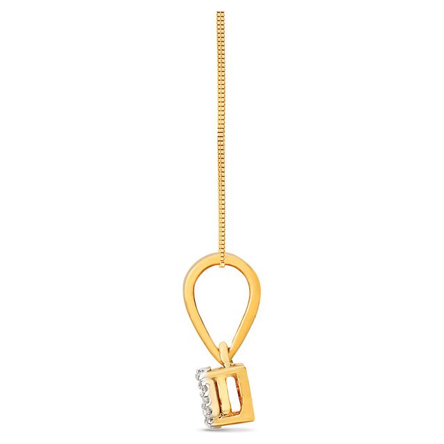 Floral Motif Diamond Pendant Necklace,,hi-res 3