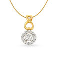 Exquisite Grand Diamond Pendant in Yellow and White Gold,,hi-res 