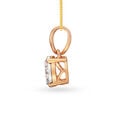 Shimmering 18 Karat Rose And White Gold And Diamond Cluster Pendant 2