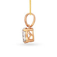 Dainty Diamond White and Rose Gold Pendant 2