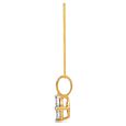 Stately Gold Diamond Cluster Pendant,,hi-res 3