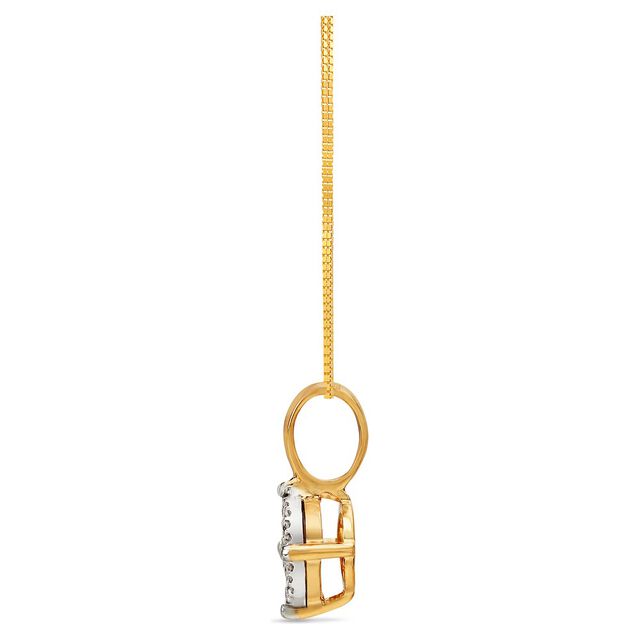 Stately Gold Diamond Cluster Pendant,,hi-res 3