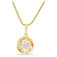 Beautiful 18 Karat Gold And Diamond Cluster Pendant 