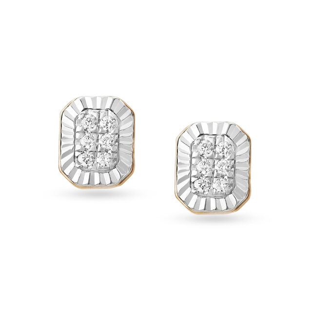 Dazzling Emerald Mirage Stud Earrings 