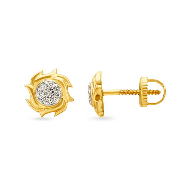 Traditional Seven Stone Diamond Stud Earrings,,hi-res 2
