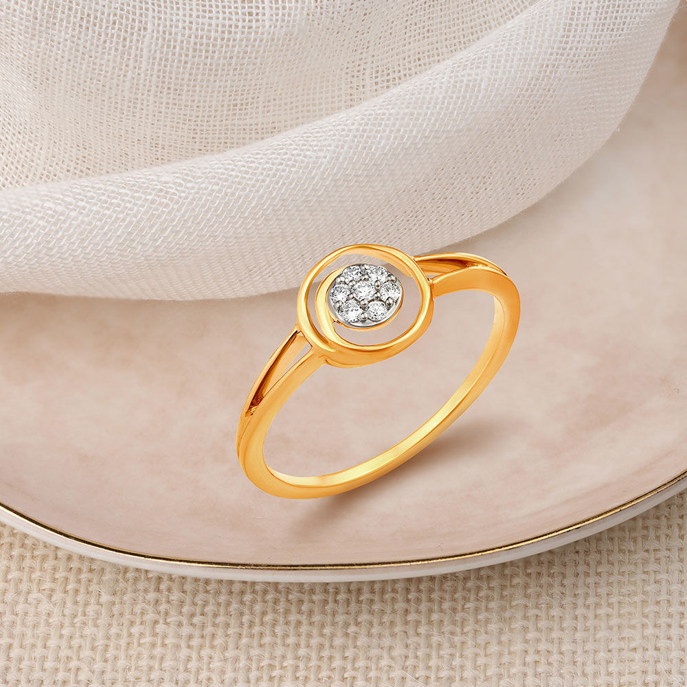Buy Sophisticated 18 Karat Yellow Gold And Diamond Finger Ring at Best Price Tanishq US