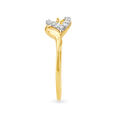 Elegant 18 Karat Yellow Gold And Diamond Motif Finger Ring,,hi-res 3