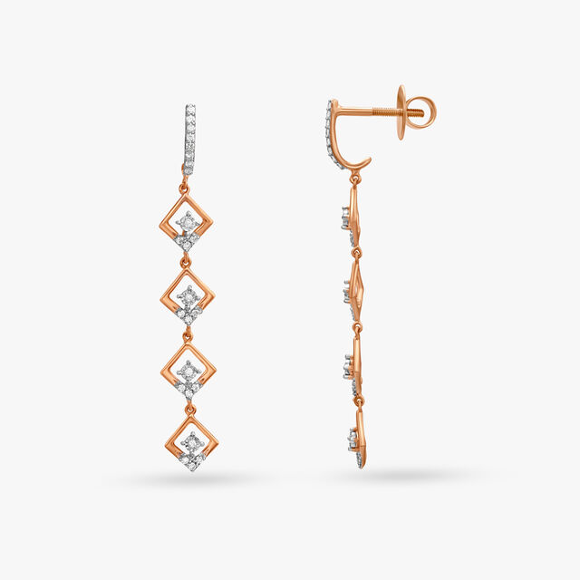 Unique Diamond Drop Earrings,,hi-res 2