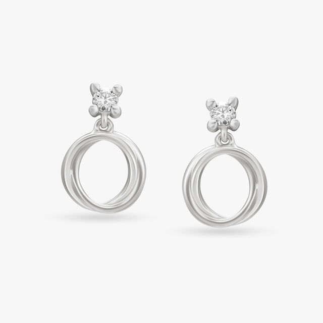 Sparkling Diamond Drop Earrings 