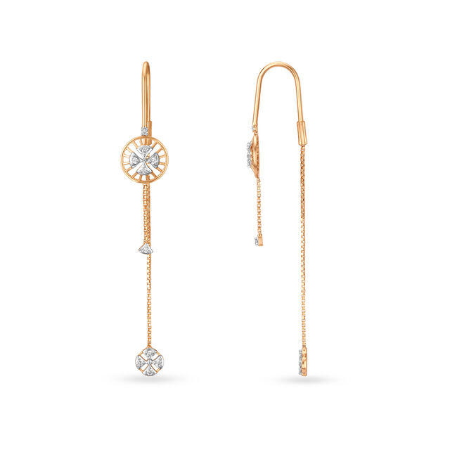 Circular Grace Diamond Drop Earrings,,hi-res 2