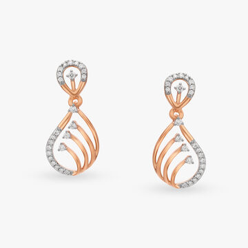 Contemporary Sophistication Diamond Drop Earrings