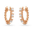 Unique Diamond Hoop Earrings With Geometric Motif 3