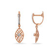 Winsome Eye Motif Diamond Hoop Earrings 2