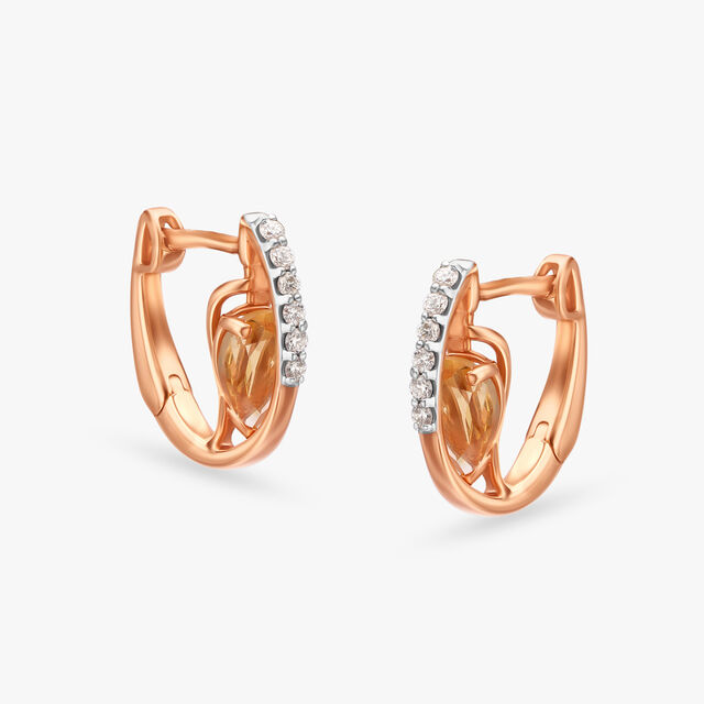Rose Gold Teardrop Earrings 